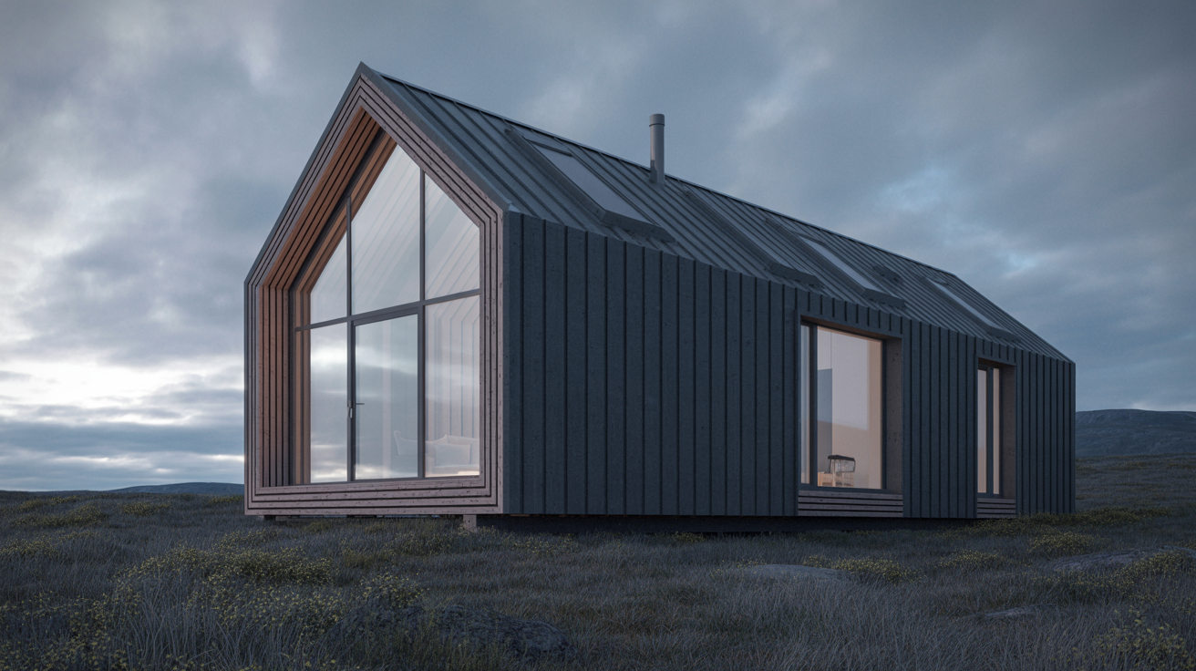 Aurora - 14' × 28' modern prefab cabin