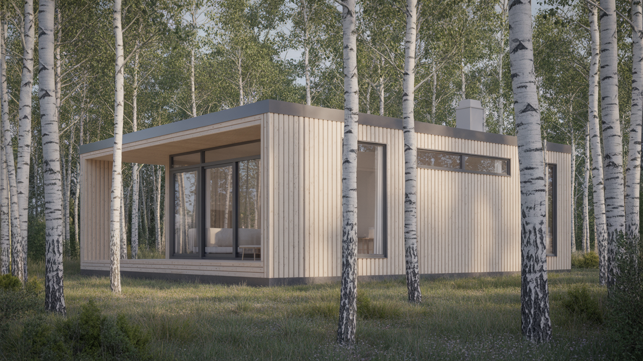 Birch Grove - 12' × 24' modern prefab cabin