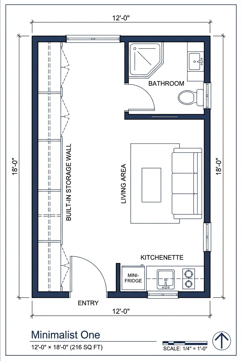 Minimalist One floor plan