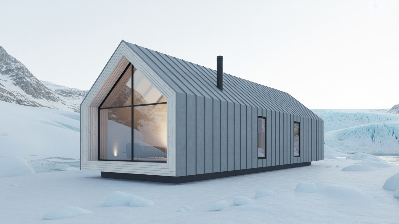 Glacier View - 14' × 26' modern prefab cabin