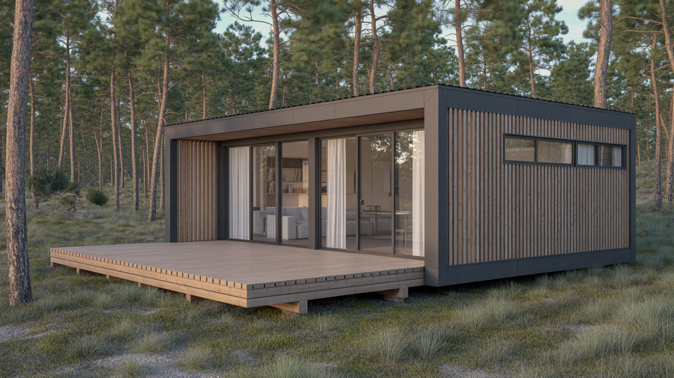 Pine Ridge - 14' × 24' modern prefab cabin