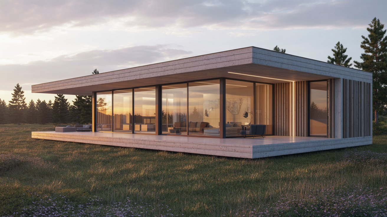 Sunset Pavilion - 16' × 28' modern prefab cabin